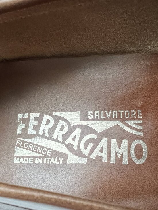 $995 Salvatore Ferragamo Mens PREGIATO Gancini Silver Bit Shoes Loafers 10.5 D main image 6